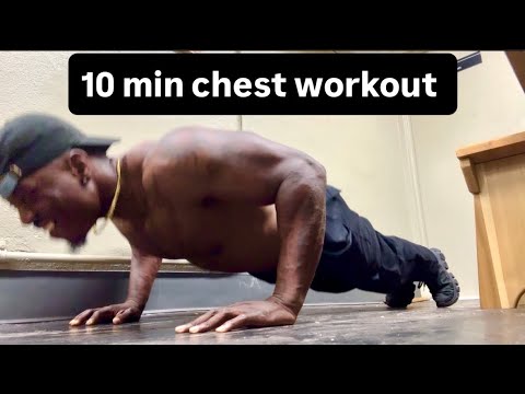 10 min chest workout with no equipment 💪🏾 - YouTube