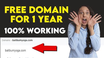 How To Get Domain Name For 1 Year Free (2020)