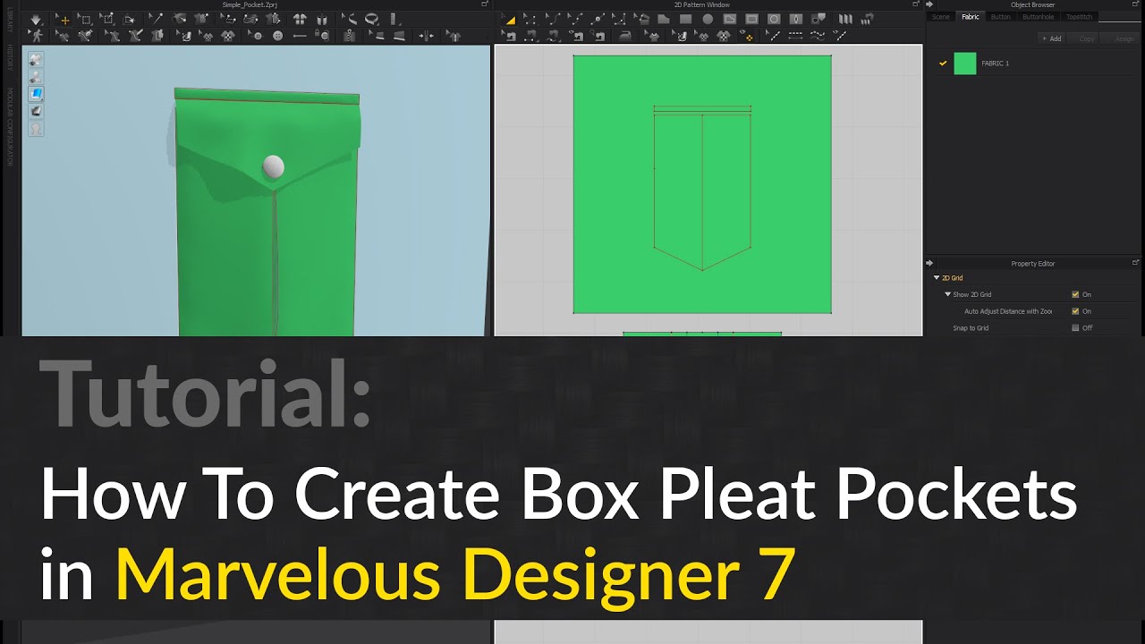 Gladiator How To Create Inverted Box Pleat Pockets In Marvelous Gladiator How To Create Inverted Box Pleat Pockets In Marvelous Designer 7