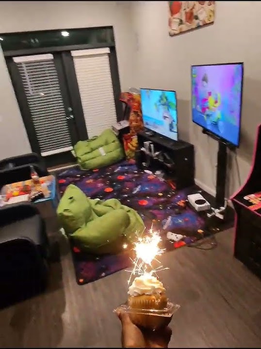 Dad sings happy birthday to son