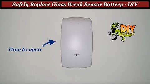Replace battery in Honeywell home security glass sensor - DIY