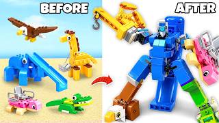 Can 5 LEGO Playground Objects Transform into an ABSOLUTE Robot?! | Bricks UP