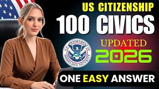 2026, RANDOM 100 civics questions and answers - U.S. citizenship interview - N400 Interview #n400