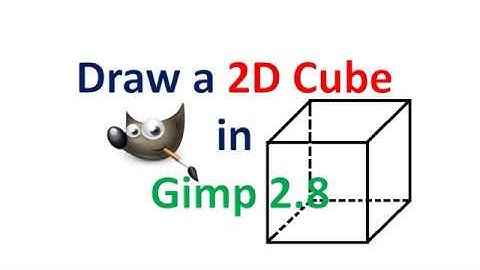 Draw a 2D Cube  in  Gimp 2.8