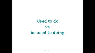 used to do/be used to doing/get used to doing