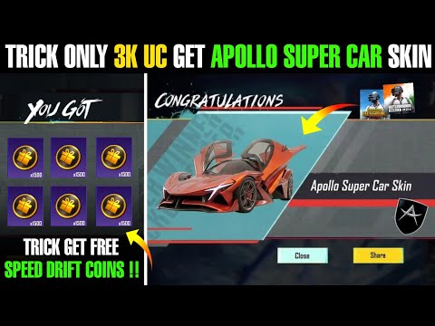 BGMI Apollo Supercar Skin, Long-term Strategy to Get it for Just 3000 UC Revealed!