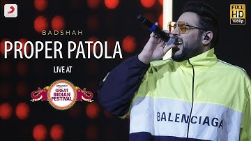 Proper Patola - Live @ Amazon Great Indian Festival | Badshah & Aastha | Namaste England