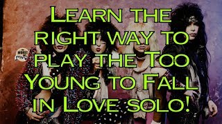 Too Young To Fall In Love Solo Lesson  Motley Crue  Weekend Wankshop 224