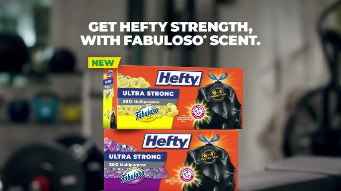 Hefty Ultra Strong 30G Multipurpose Trash Bags, Fabuloso Scent