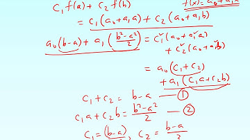 The Short Derivation of the Two-Point Gaussian Quadrature Rule. Full Derivation Link in Description