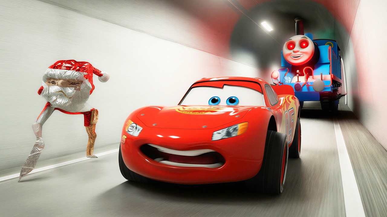 McQueen & Goo Goo Gaga ESCAPE EVIL THOMAS The Train in Roblox The Tunnel 2