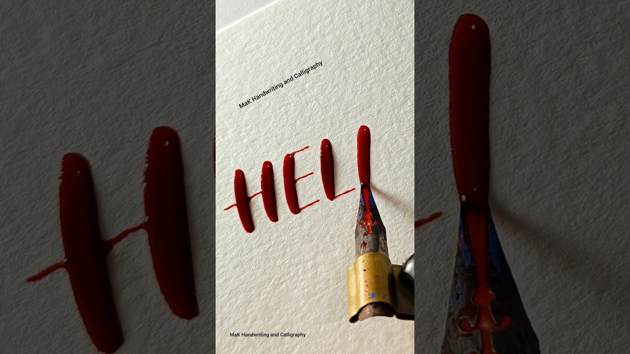 Dip pen with flex nib | Dip pen calligraphy 