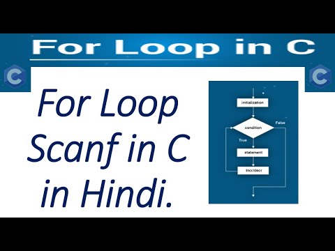 For Loop in C with ScanF in Hindi | #ForLoopInCInHindi | #CLanguageForLoop | #LoopsInCProgramming