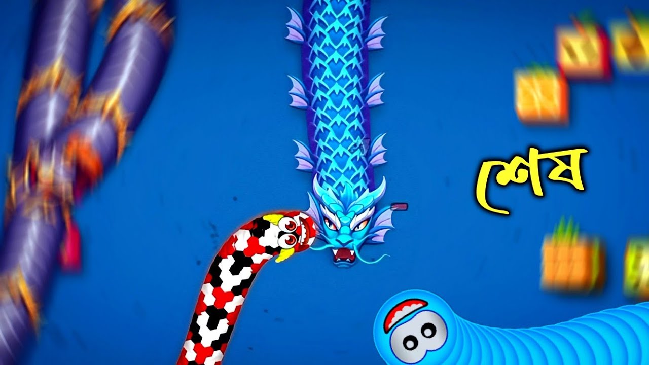 আজকে আমি শেষ 😧 | Worms Zone | Bangla Gameplay | By Faruk Gamer 