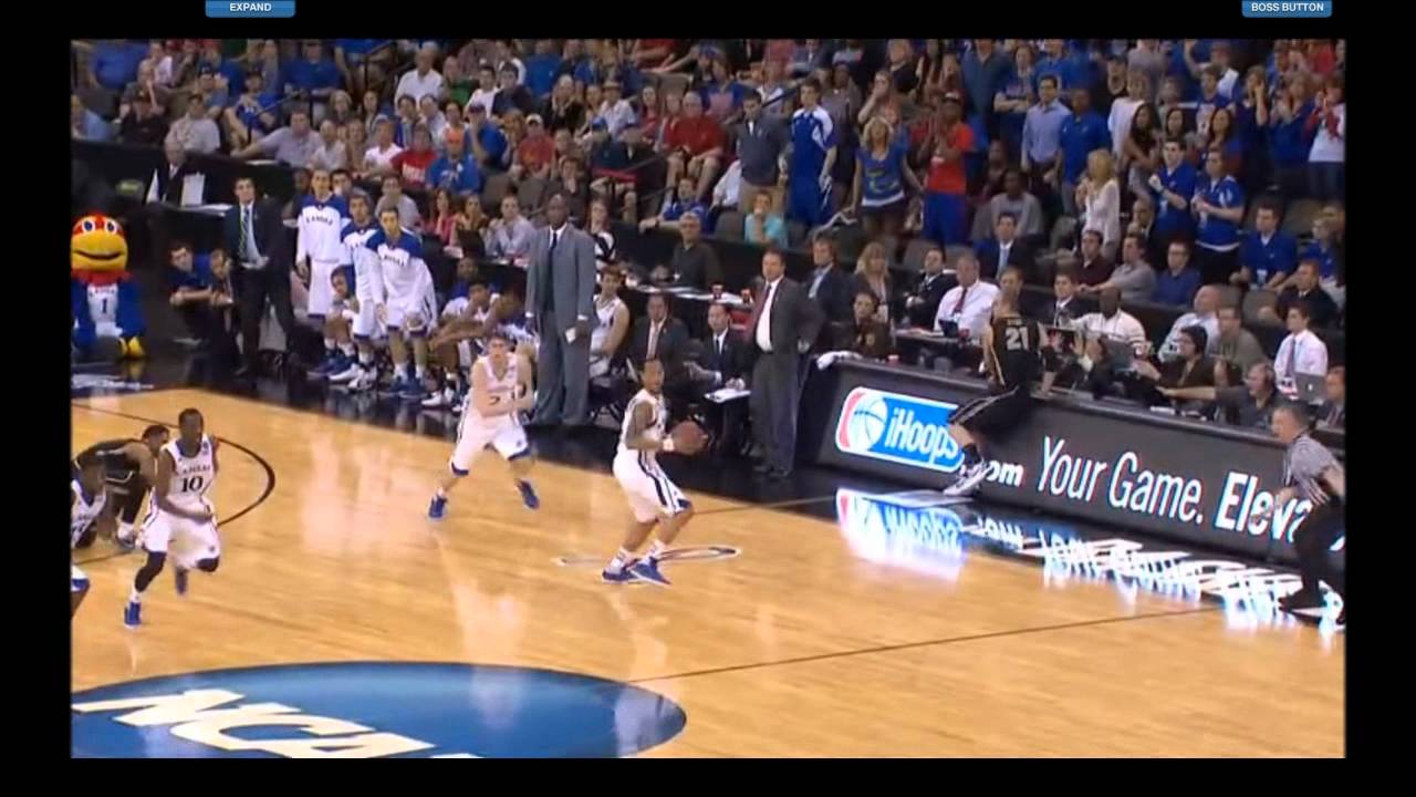 Purdue v. Kansas Flagrant 1 Personal Foul YouTube