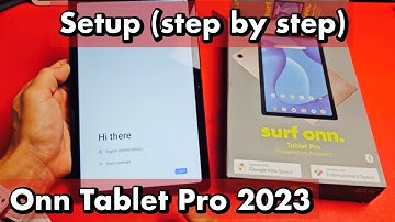 Onn Tablet Pro 2023: How to Setup (step by step)