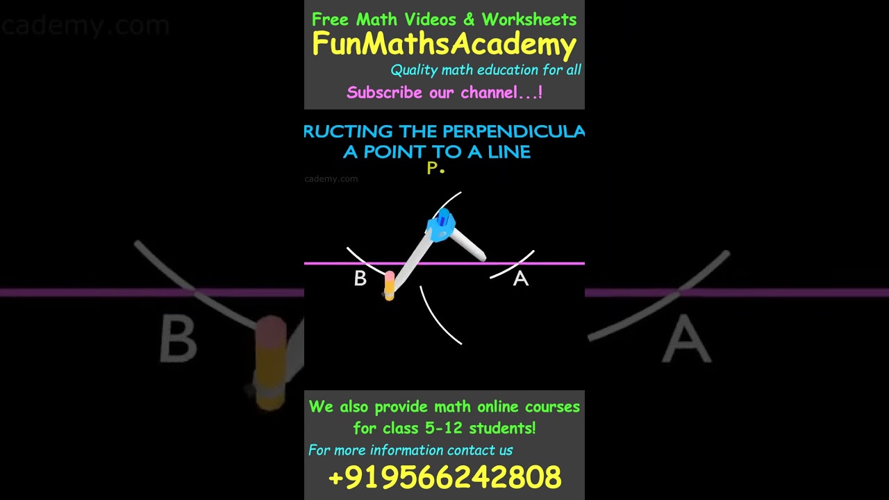 Perpendicular line from a point to a line 