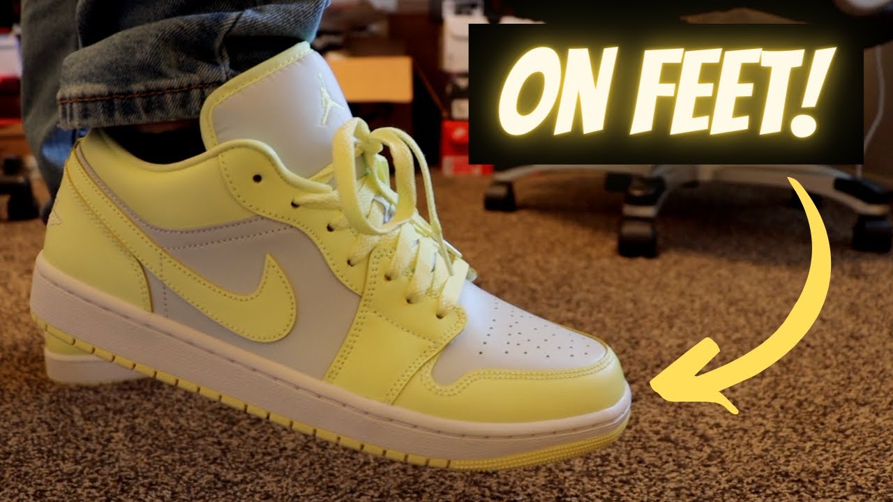 Jordan 1 Low Lemonade Unboxing + On Feet! - YouTube