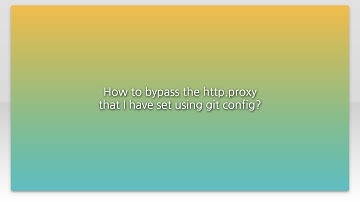 How to bypass the http.proxy that I have set using git config?