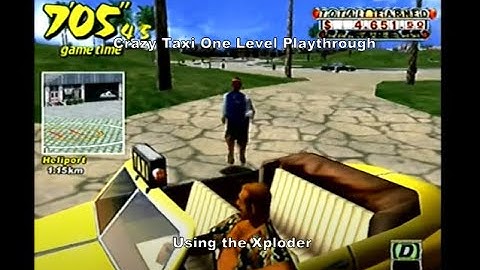 Crazy Taxi One Level Playthrough using the Dreamcast Xploder :D #Dreamcast #Sega #Sub #CheatCodes