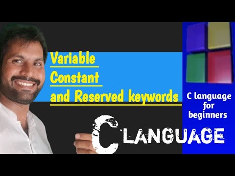 c language topic: variable,constant and Reserved | C Variables and Keywords | c language tutorial