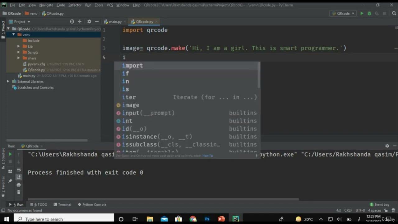 Create a QR Code Generator | Python - YouTube