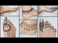 Simple henna mehndi designs for feet |