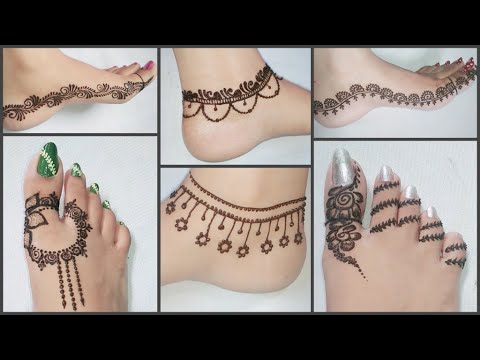 Simple Henna Mehndi Designs For Feet Youtube