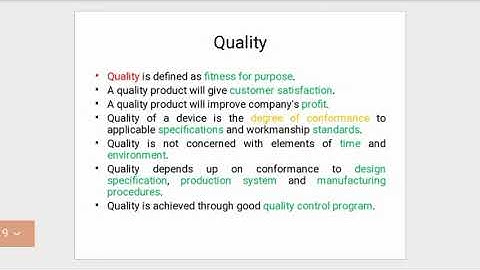 ME 404 Industrial Engineering part 2 Quality control