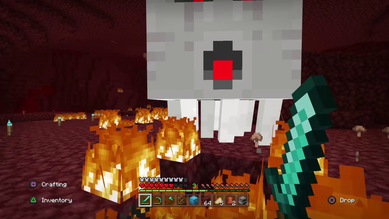 TRAPPED IN THE NETHER MINECRAFT EP1 THE GHAST AND THE BUNKER - YouTube