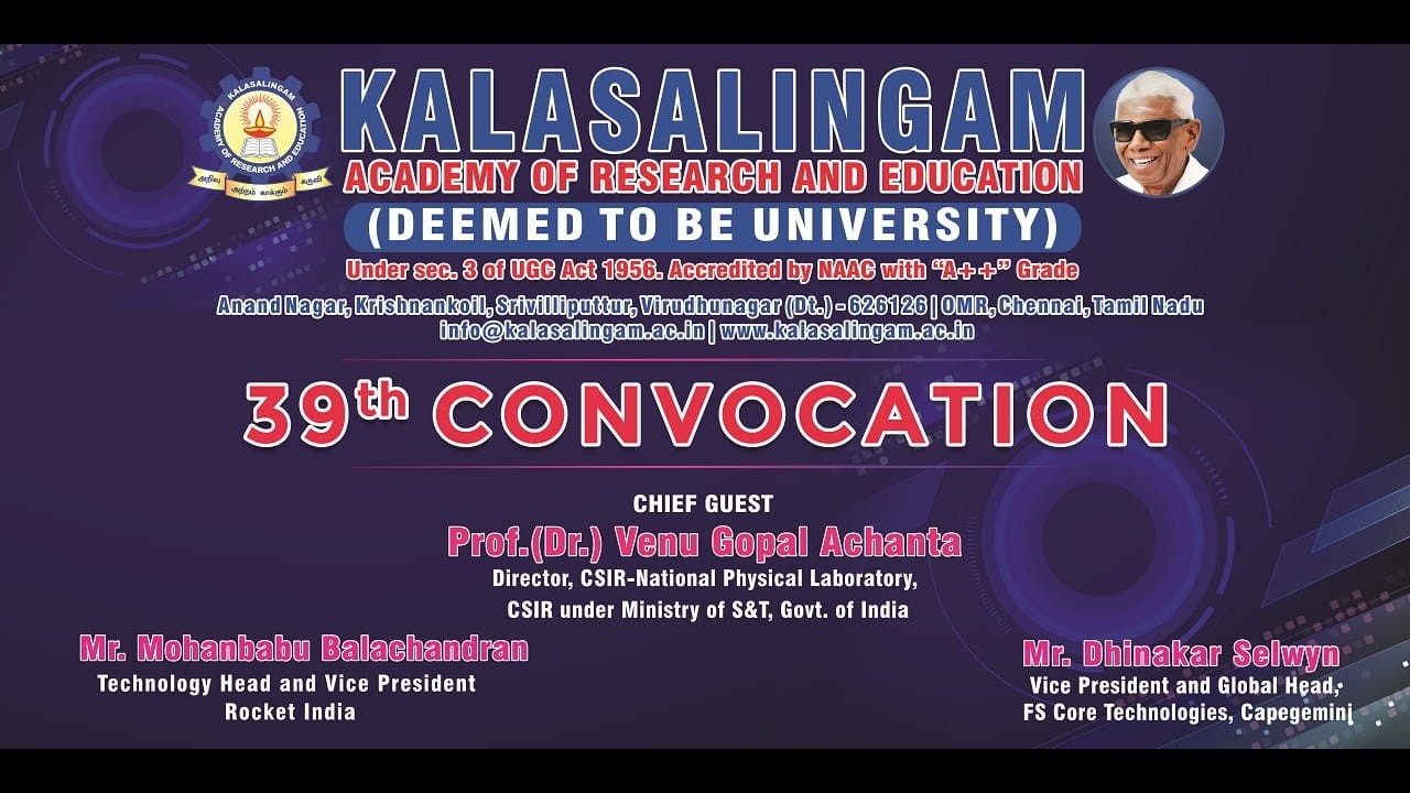 39th Annual Convocation - (01-08-2026 Afternoon)