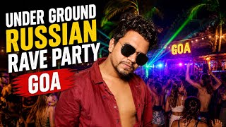Hidden Russian Underground Party in Goa 🤩 Wild Night at Arambol beach 🥵