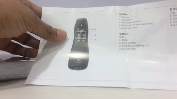 Logitech r400 wireless presenter unboxing and demo