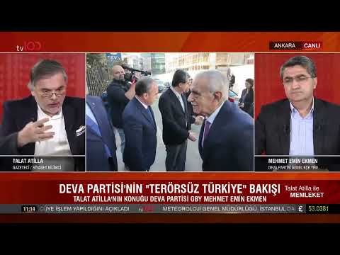 Talat Atilla ile Memleket | DEVA Partisi Genel Başkan Yardımcısı Mehmet Emin Ekmen