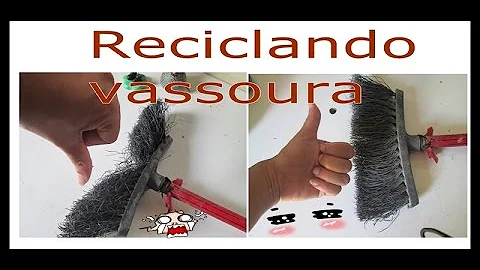 Como arrumar cerdas da vassoura?