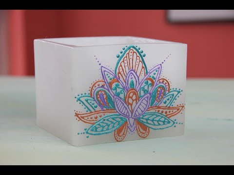 Pintar Velas con Acrilicos - Colores Metalizados