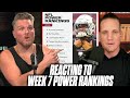 Pat McAfee & AJ Hawk Reacts To ESPN's Week 7 NFL Power Rankings
