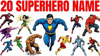 20 Superhero | Superhero Names English to Hindi| Fun Learning | सुपरहीरो के नाम  | Pre kids Learning