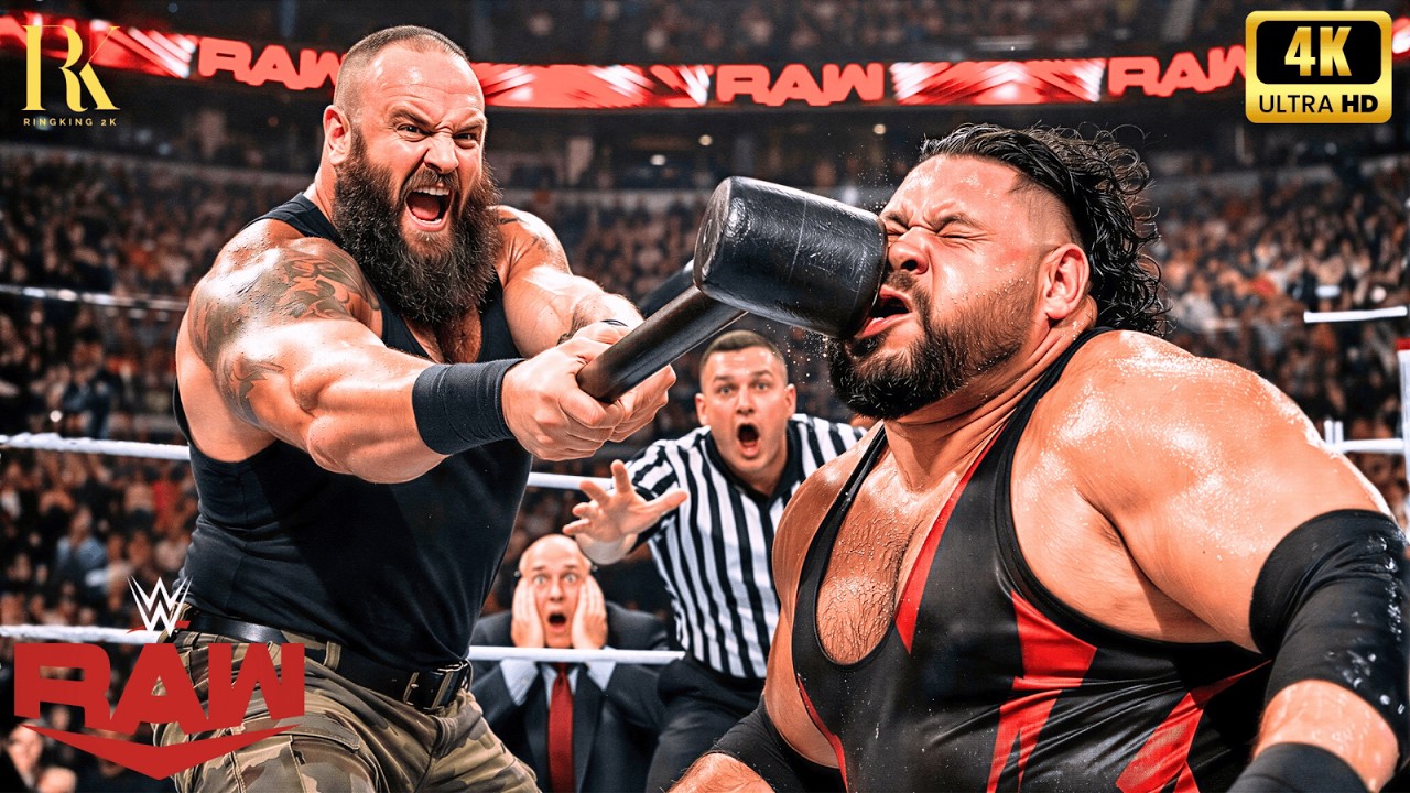 BRAUN STROWMAN vs BRONSON REED • WWE RAW • FEBRUARY 24, 2026 👊 #braunstrowman #bronsonreed