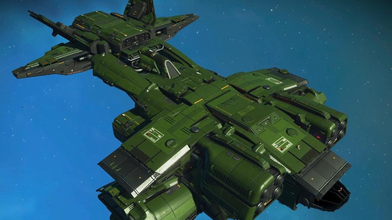 No Man's Sky Aliens colonial marines dropship Cheyenne Corvette.