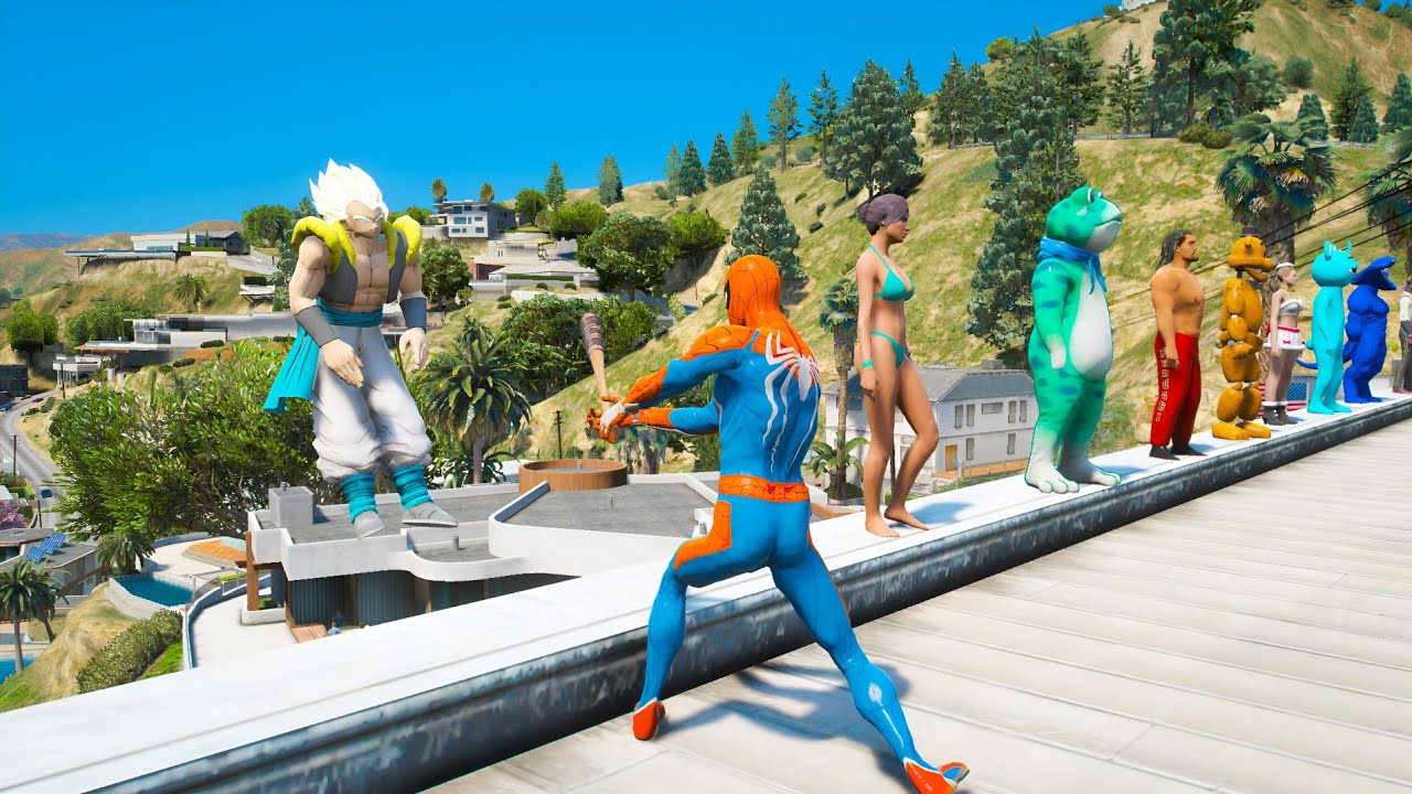 GTA 5 SPIDER-MAN WITH A BASEBALL BAT vs SUPERHEROES! (Euphoria Physics) Ep.15