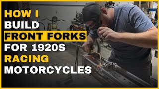 Making an Early Motorcycle Racer Scissor Fork