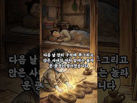 평생 도술을 못 쓰던 도깨비가 짚신에 부린 기적 ✨|  #Shorts #야담 #옛날이야기 #전래동화 #도깨비 #기적 #보은 #감동
