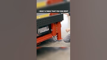 Unloading the table system and getting it to working height in minutes!