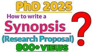 Cara Menulis Sinopsis / Proposal Penelitian untuk Penerimaan PhD 2025