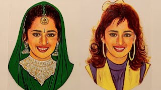 #Shorts Madhuri Dixit Bollywood Journey | Madhuri Dixit Bollywood Career | Kalakar Sanu Art screenshot 1