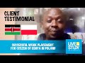 Testimonial: Citizen of Kenya in Poland / Polish Voivode Work Visa Received, Job Vacancy Filled