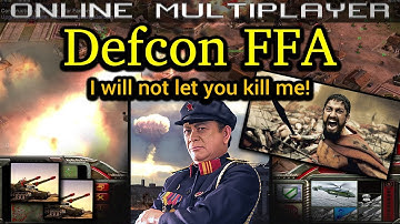 Defcon FFA - Nuke General - Pro Rules | C&C Generals Zero Hour | No Commentary