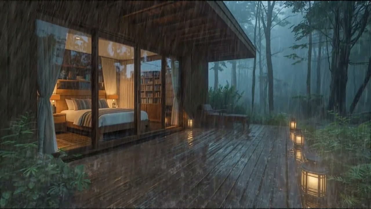 Soothing Rainfall to Ease the Mind | Forest Rain for Deep Rest