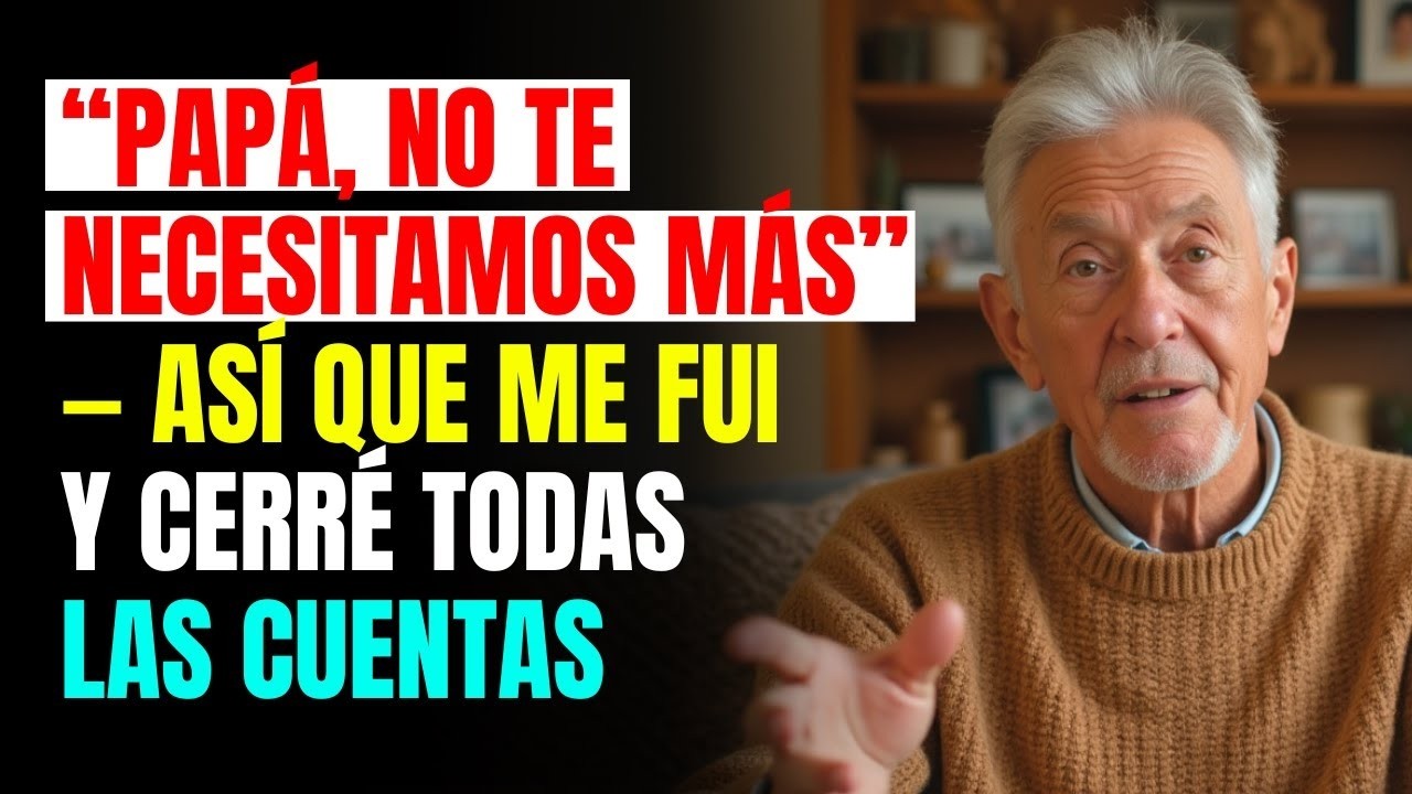 RELATO REAL DE UN ABUELO  “Papá, No Te Necesitamos Más” — Así Que Me Fui y Cerré Todas las Cuenta